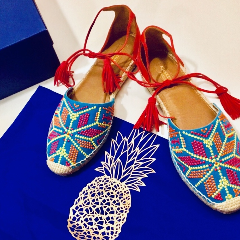 Aquazzura Palm Springs Tassel Espadrilles. - Picture 2 of 8
